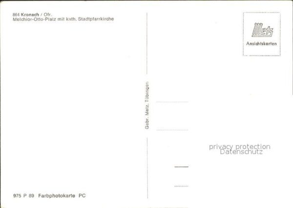 Kronach Oberfranken Melchior Otto Platz Katholische Stadtpf – Bild 2