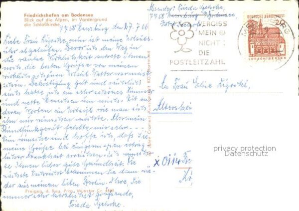 Friedrichshafen Bodensee Schlosskirche Alpen Fliegeraufnahme – Bild 2