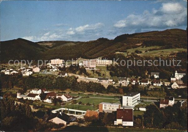 Schleiden Eifel Ansicht mit Krankenhaus St Antonius und