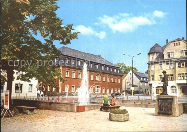 Brand-Erbisdorf Markt Brunnen Denkmal