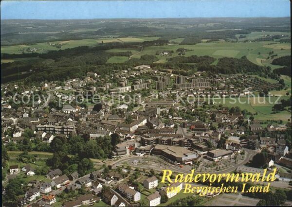 Radevormwald Bergisches Land Fliegeraufnahme