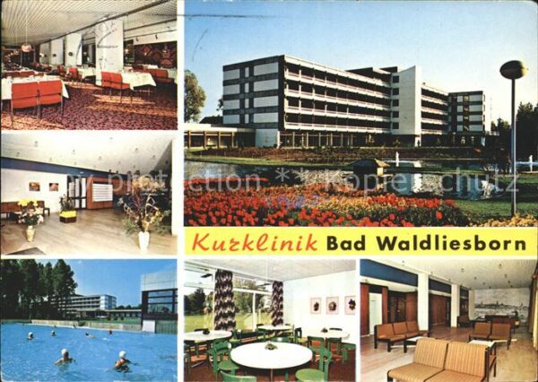 Bad Waldliesborn Kurklinik Teich Schwimmbad