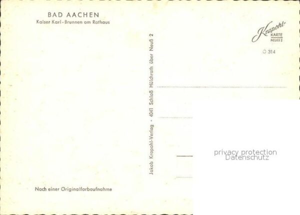Aachen Kaiser Karl Brunnen am Rathaus – Bild 2