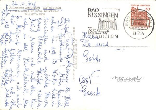 Bad Kissingen Sanatorium Winterstein Kuranstalt – Bild 2