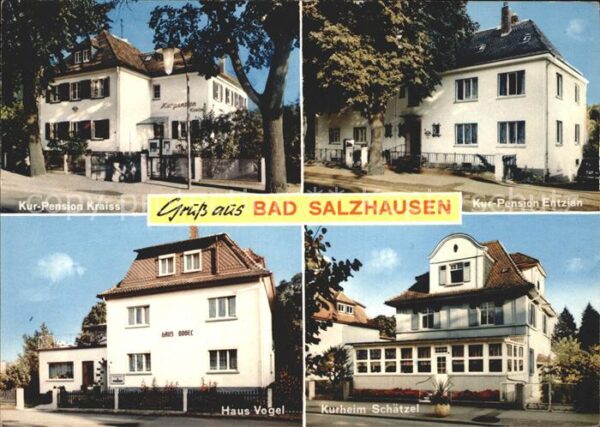 Bad Salzhausen Kurpension Kraiss Entzian Haus Vogel Ku