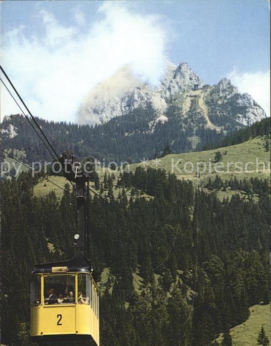 Osterhofen Bayrischzell Wendelsteingipfel Seilschwebebahn Bergb
