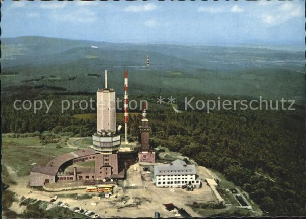 Grosser Feldberg Taunus Sender Berghaus Fliegeraufnahme
