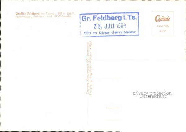 Grosser Feldberg Taunus Sender Berghaus Fliegeraufnahme – Bild 2