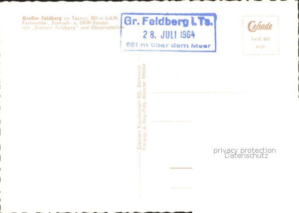Grosser Feldberg Taunus Sender Kleiner Feldberg Observatorium F – Bild 2