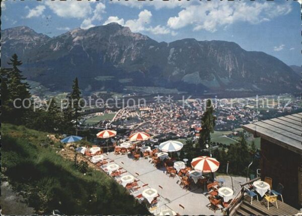 Bad Reichenhall Stadtberglift Terrasse Berggasthaus Hoc