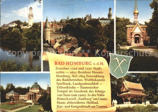 Bad Homburg Teilansichten Turm Pavillon Schloss Ges
