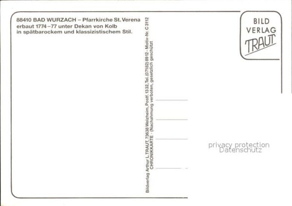 Bad Wurzach Maria Rosengarten Liegehalle Pfarrkirch – Bild 2