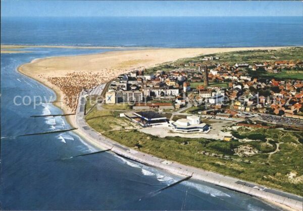 Borkum Nordseeheilbad Fliegeraufnahme