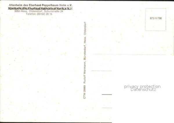 Hessisch Oldendorf Altenheim Eberhard Poppelbaum Heim Kami – Bild 2