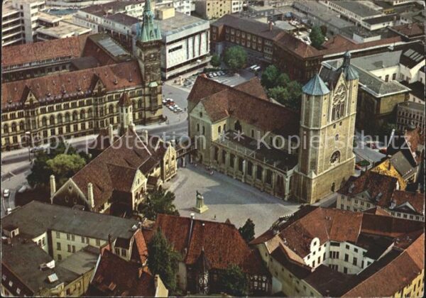 Braunschweig Burgplatz Rathaus Fliegeraufnahme