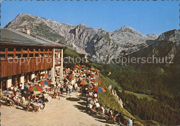 Koenigsee Berchtesgaden Berggaststätte Jennerbahn Sonnenterrass