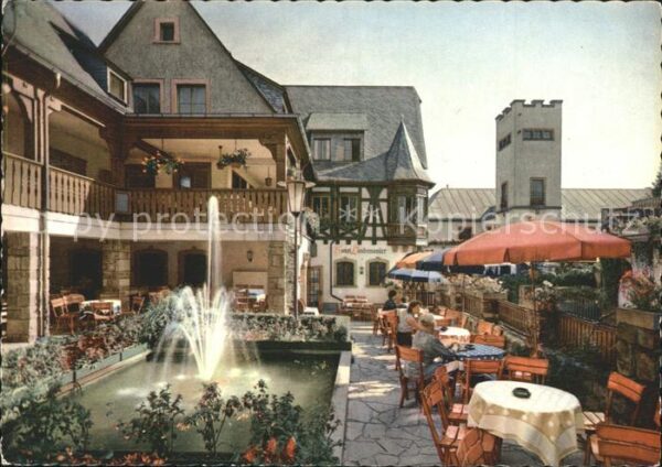 Ruedesheim Rhein Gasthaus Lindenwirt Drosselgasse Terras