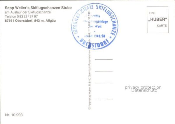 Oberstdorf Sepp Weiler Skiflugschanzen Stube Holzs – Bild 2
