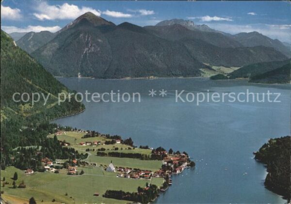 Walchensee Panorama mit Benediktenwand Bayerische