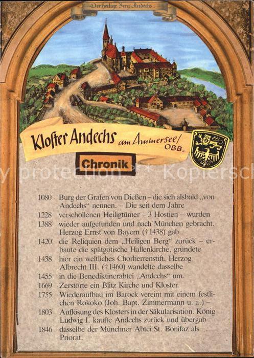 Kloster Andechs zur Staufer Zeit Chronik Wappen