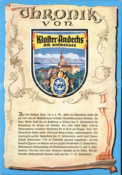 Kloster Andechs Chronik Wappen
