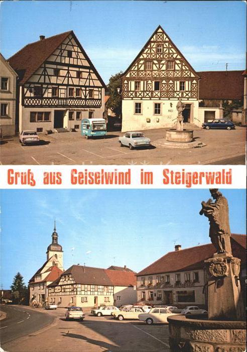 Geiselwind im Steigerwald Marktplatz Gasthof Pensi