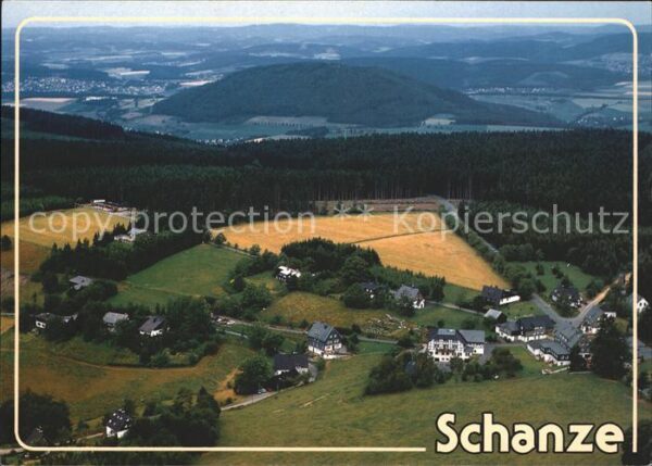 Schanze Sauerland Gasthof Bräutigam Hanses Fliegeraufnahm