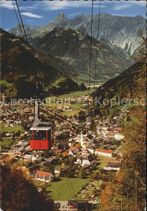 Schruns Vorarlberg Panorama Sommerkurort mit Hochjochseilb