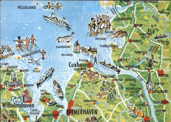 Cuxhaven Nordseebad mit Wilhelmshaven Bremerhaven Die Nords