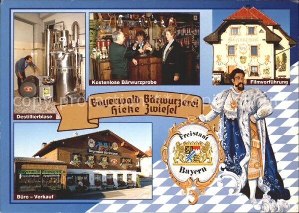 Zwiesel Niederbayern Bayerwald Bärwurzerei Fassadenmalerei W