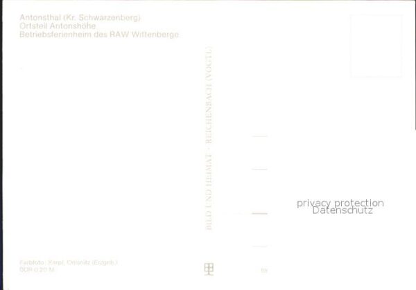 Antonshoehe Breitenbrunn Betriebsferienheim des RAW Wittenberge – Bild 2