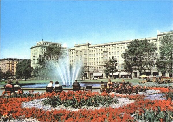 Magdeburg Wilhelm Pieck Allee Parkanlagen Blumenb