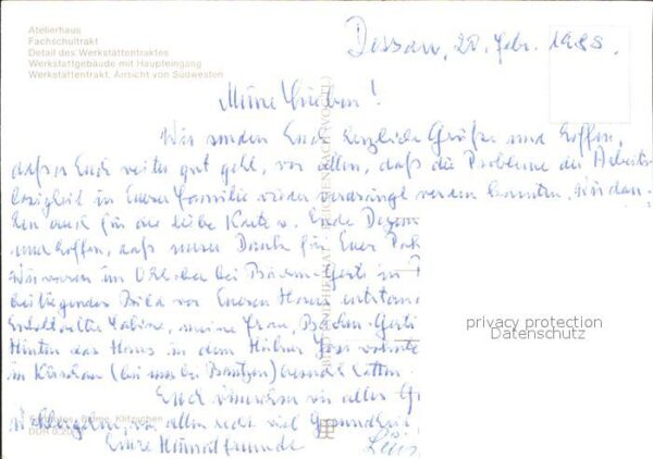 Dessau-Rosslau Bauhaus Atelier Fachschule Werkstatt – Bild 2