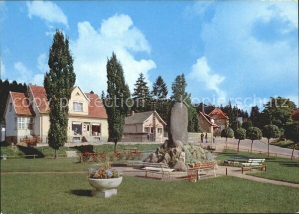 Elend Harz Bahnhofstrasse Gedenkstein
