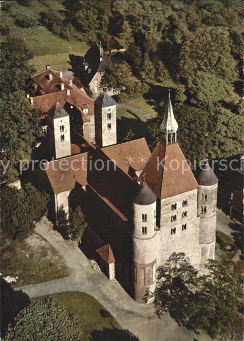 Freckenhorst Stiftskirche 12. Jhdt. Fliegeraufnahme