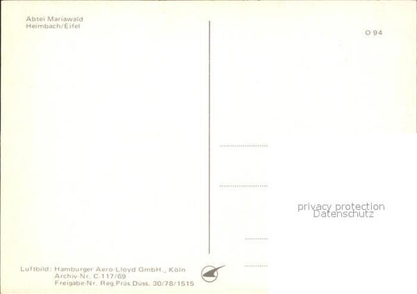 Heimbach Eifel Abtei Mariawald Fliegeraufnahme – Bild 2