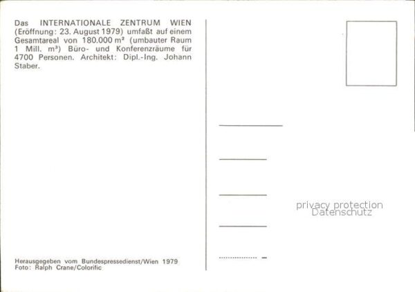 Wien Internationales Zentrum Architekt Stabe – Bild 2