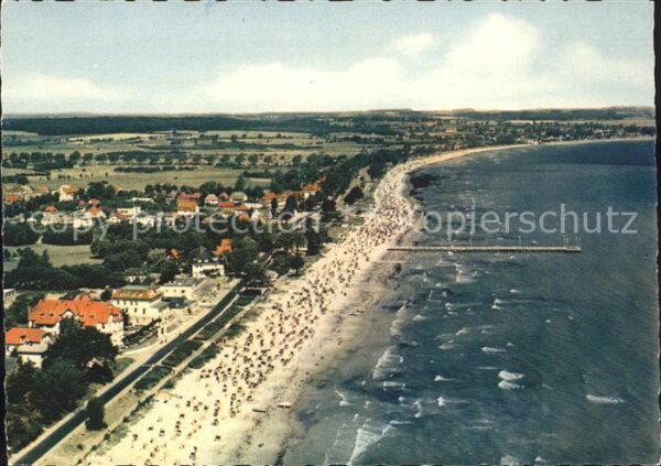 Scharbeutz Ostseebad Strand Fliegeraufnahme