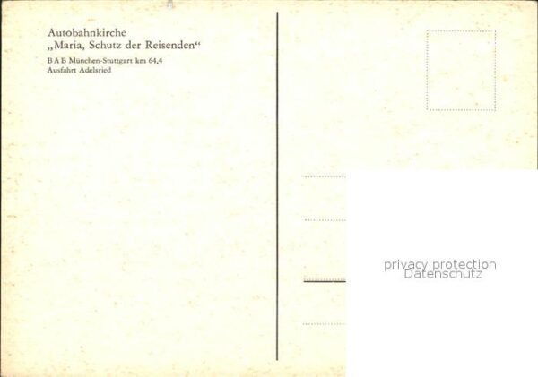 Adelsried Autobahnkirche Maria Schutz der Reisend – Bild 2