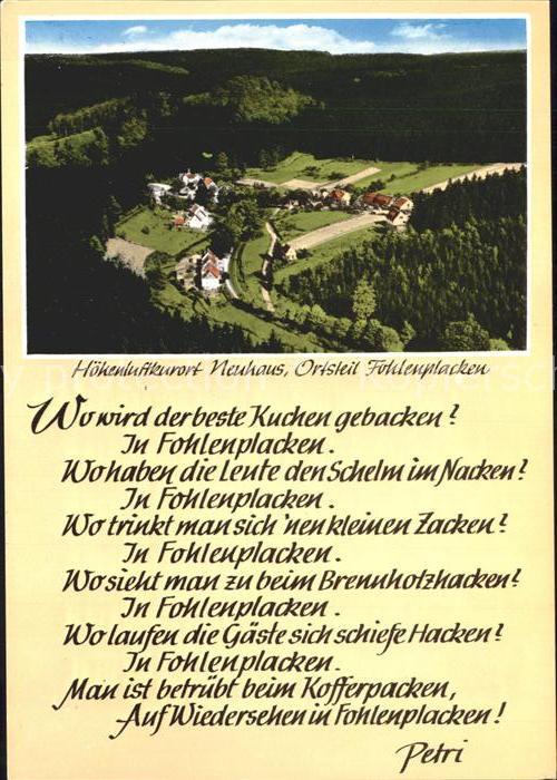 Fohlenplacken Höhenluftkurort Fliegeraufnahme Gedicht