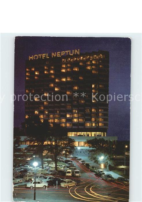Warnemuende Ostseebad Hotel Neptun bei Nacht