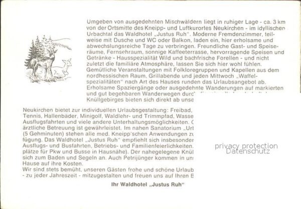 Neukirchen Knuellgebirge Waldhotel Justus Ruh – Bild 2