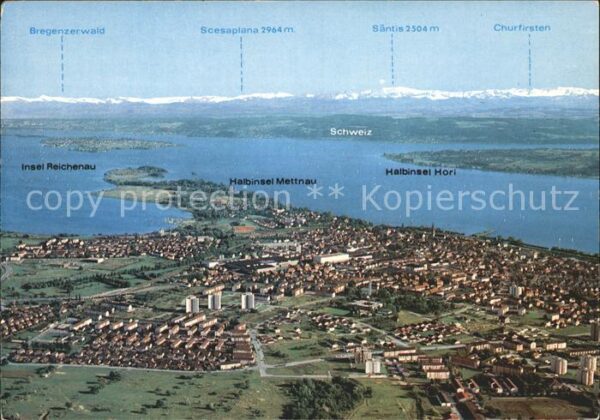 Radolfzell Bodensee Fliegeraufnahme