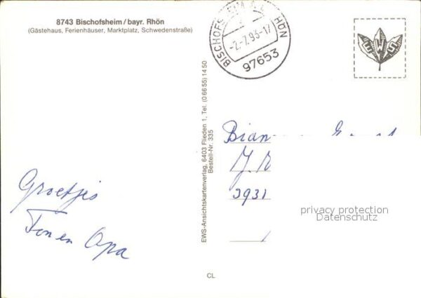 Bischofsheim Rhoen Cafe-Bäckerei Gasthof zur Rhönlust Schw – Bild 2