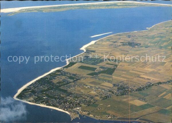 Insel Foehr Fliegeraufnahme Wyk Insel Amrum