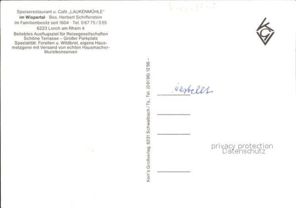 Lorch Rheingau Restaurant-Cafe Laukenmühle Wispertal – Bild 2