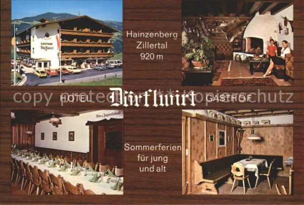 Hainzenberg Gasthof Restaurant Hotel Dörflwirt Zill