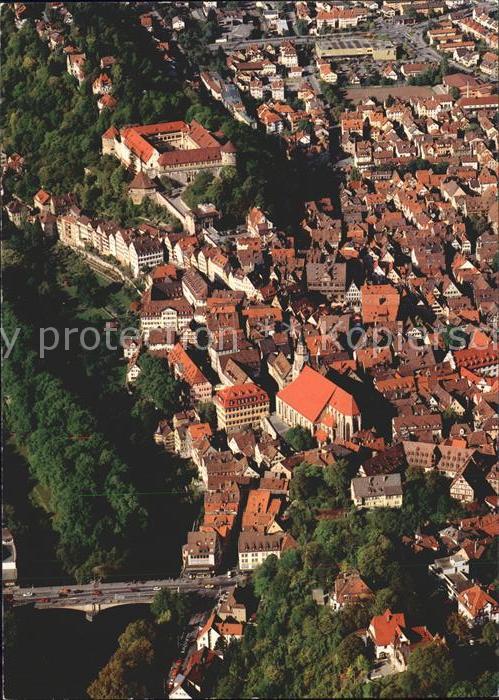 Tuebingen Schlossberg Fliegeraufnahme