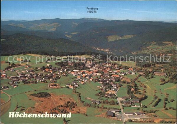 Hoechenschwand Fliegeraufnahme Feldberg