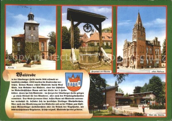 Walsrode Lueneburger Heide Kirche Rathaus Haus des Gastes Brunnen